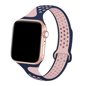 Pink Blue Sport Band Compatible with Apple Watch